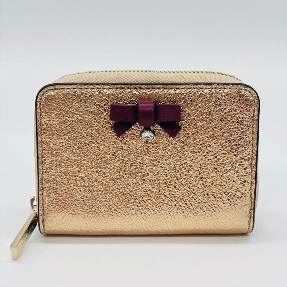 Kate Spade Small Zip Around Card Case Wallet Other Wrapping Party Clittering